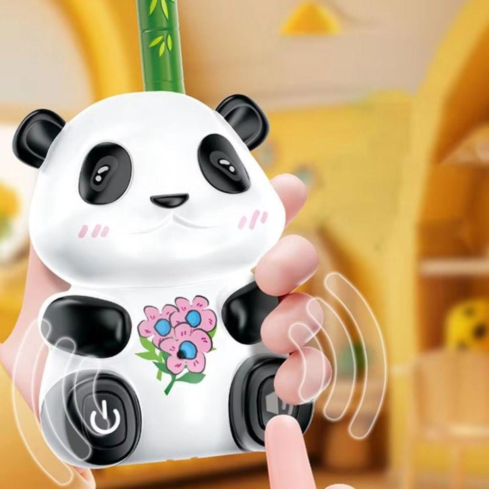 2Pcs Panda Kids Walkie Talkie Toys Transceiver Parent-child Intercom Machine  Outdoor