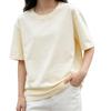 Korean Style Women's Casual Loose Fit Mid-Length Short Sleeve T-shirt - Summer Comfort
