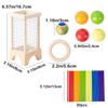 Wooden Stick Board Game Parent Child Interaction Montessori Wooden Toys, 4-sided Acrylic Cylinder Game, Stick Picking Game