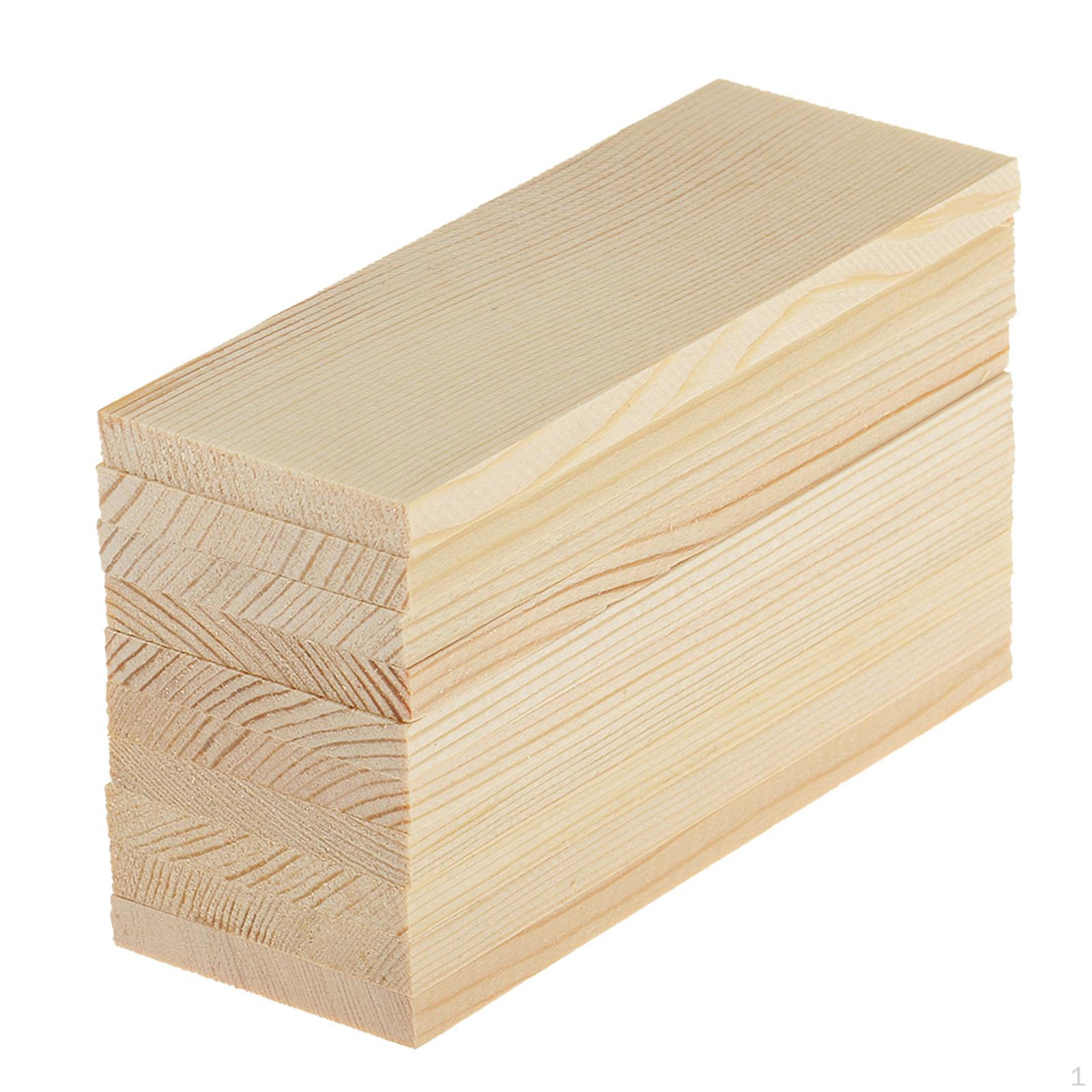 

10 прямоугольных досок из натурального дерева для поделок 10pcs - 10cm