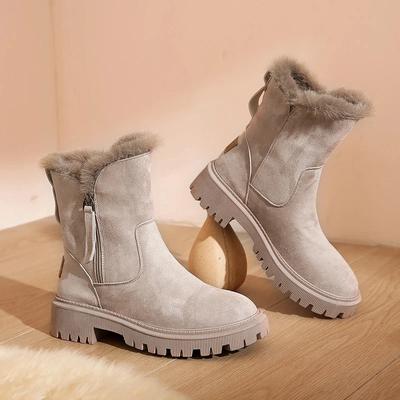 Stivali da Neve Invernali da Donna Scarpe in Velluto Plus per Donna Stivaletti Semplici Caldi Scarpe di Cotone da Donna Nuovo Taglia Grande 43 Bottine Femme