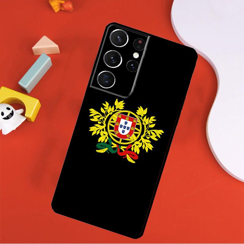 Portugal Flag Phone Case For Samsung Galaxy S25 Ultra S24 Ultra S9 S10 S20 S21 S22 S23 Plus S24 FE Cover
