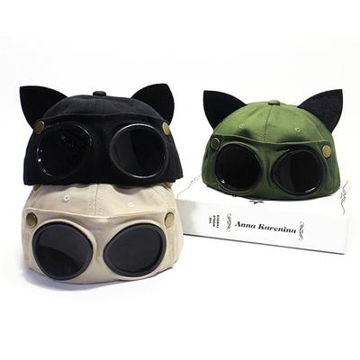Fashion Punk Glasses Baseball Caps Personality Aviator Hat for Men Women Summer Outdoor Sports Hip Hop Hats Streetwear Cap Bone