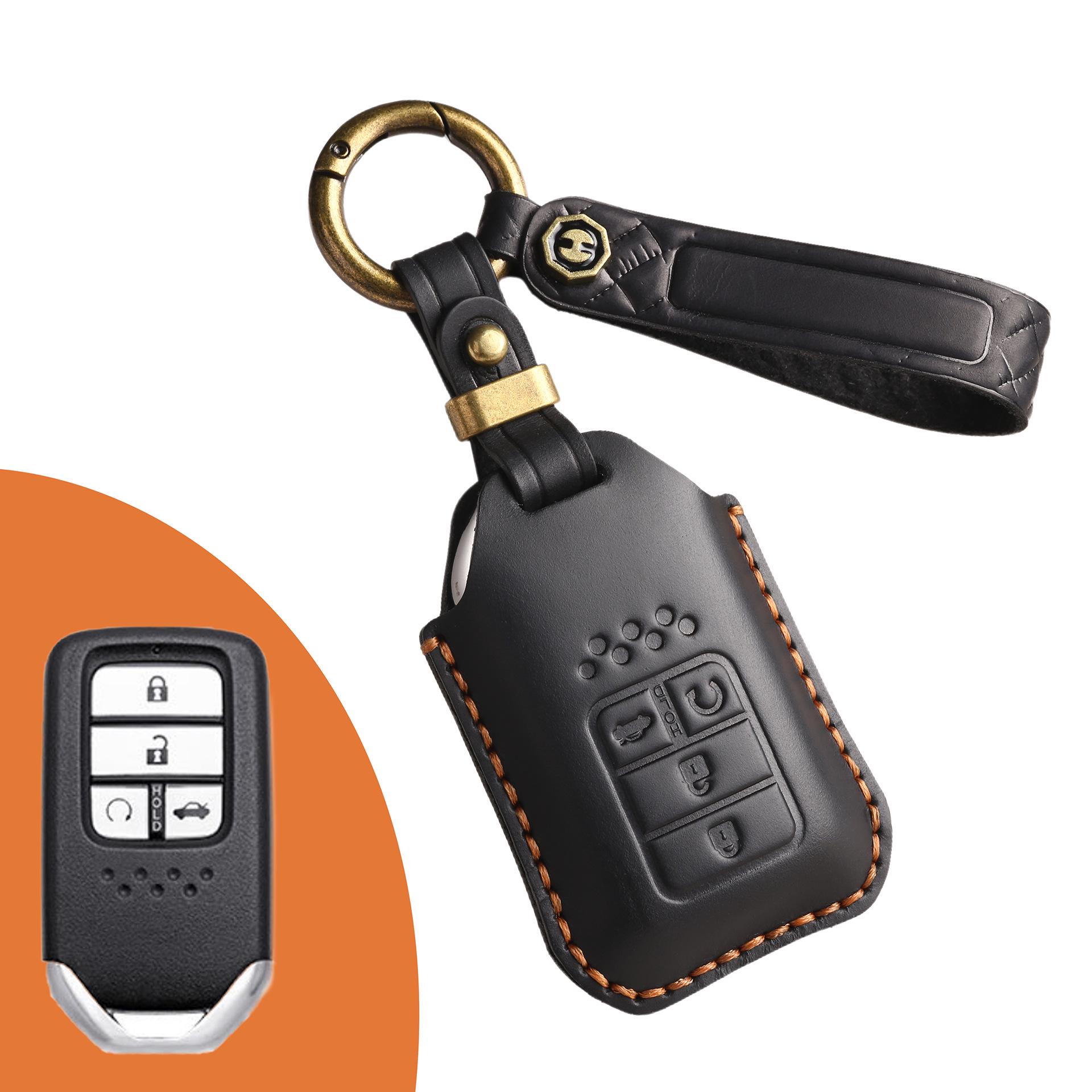 

Ретро кожаный чехол для ключей для Honda CRV, Civic, Accord, Fit, Insight, XRV