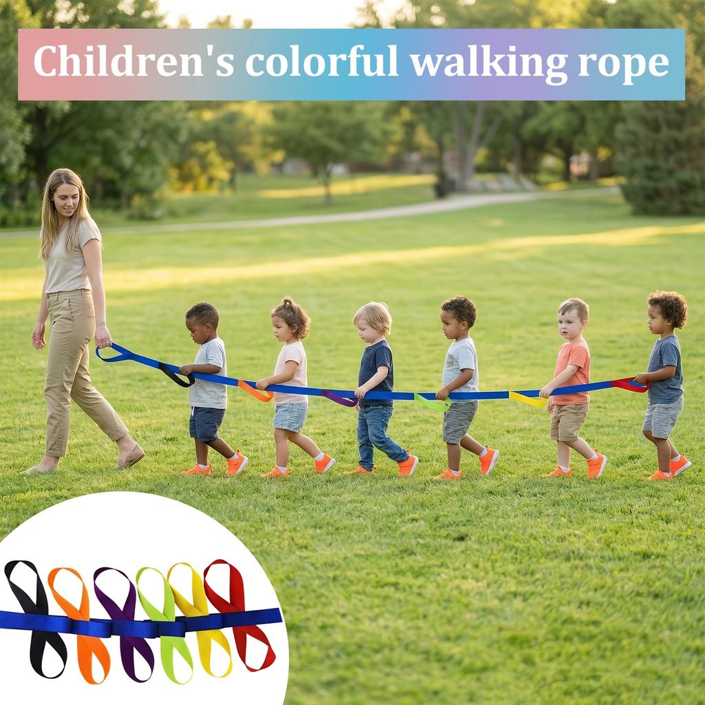 Preschool Safety Walking Rope Designed Specifically for Nursery School Teachers, Can Be Used by Up to 12 Children And 2 Teachers