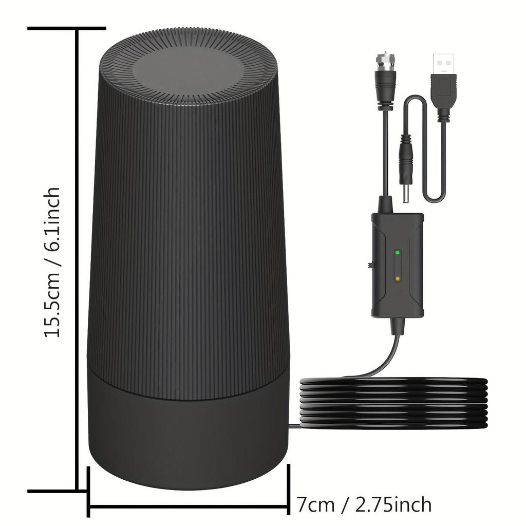 2025 Upgraded Indoor TV Antenna, Digital Antenna with a Range of Over 2200 Miles, Suitable for Indoor Smart TVs