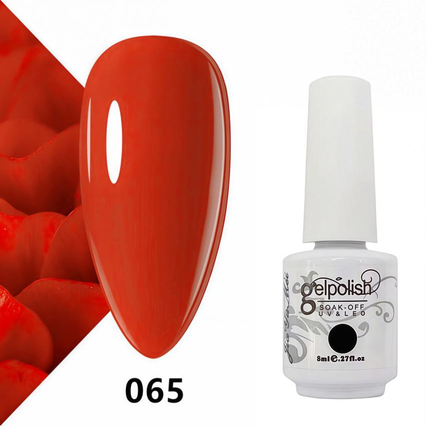 Amber Gel Polish Set: Gel Polish Manicure Kit with Whitening, Base Coat, and Sealer.