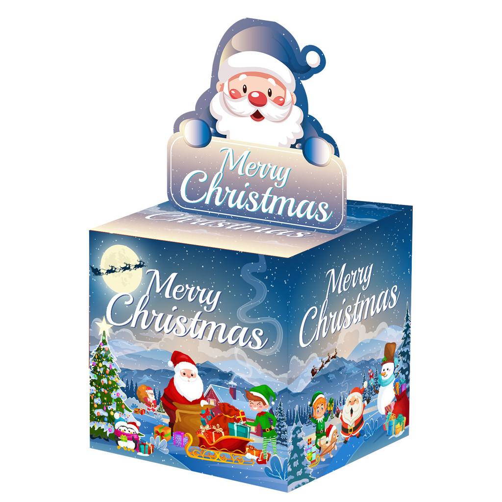 

Christmas Claus Santa Party Props Gift Box With Paper Material Decor Events