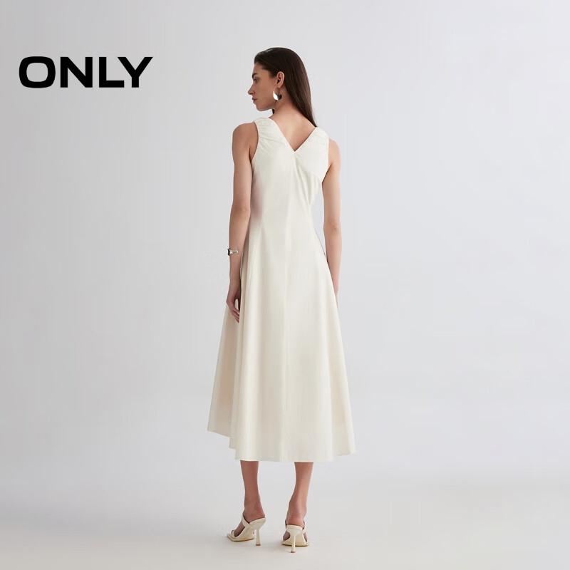 Only Women's V-Neck Sleeveless Mid-Length Dress