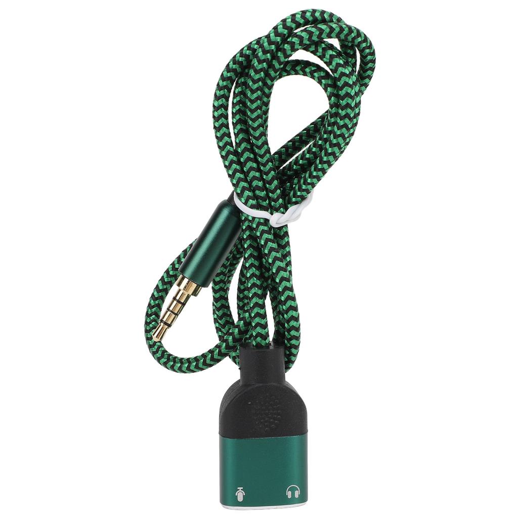 Headphone Mic Splitter Cable Multifunctional 3.5mm Male To 3.5mm Female Headset Microphone Splitter
