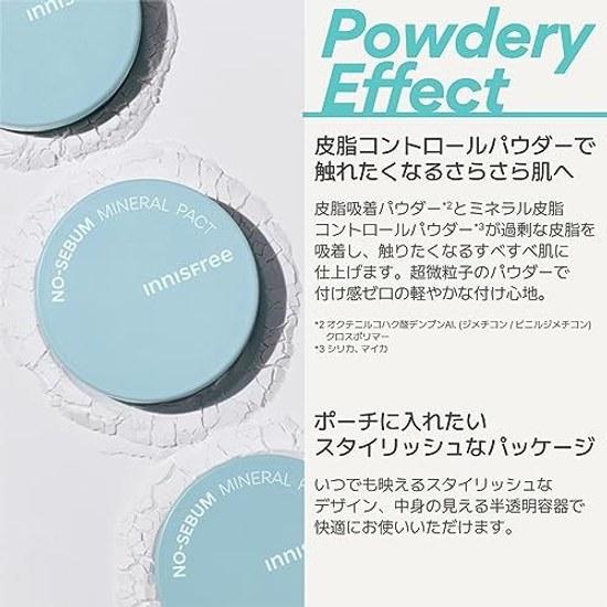 Innisfree No Sebum Mineral Powder 5G Loose Regular Product Makeup Setting Long-lasting Poreless Oily Skin Shine Control Smooth Oil Korean Cosmetics OK