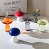 Creative Mushroom Plant Glass Vase Modern Decorative Vases Room Vase Plants Plant Glass Bud Vases Living Room Decoration
