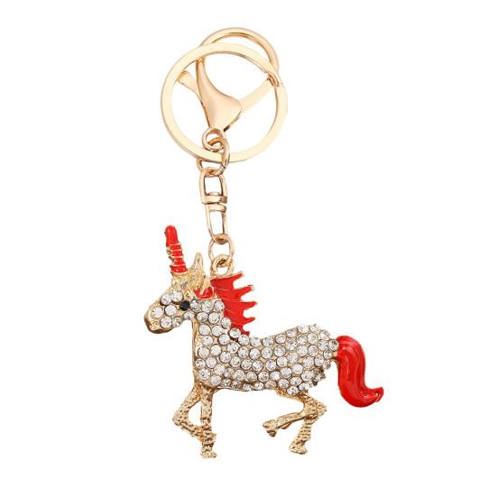 Keychain Pendant 2026 Year of Horse Mascot Good Luck Charm Key Chain Bags Backpacks Car Decoration Chinese New Year Gift