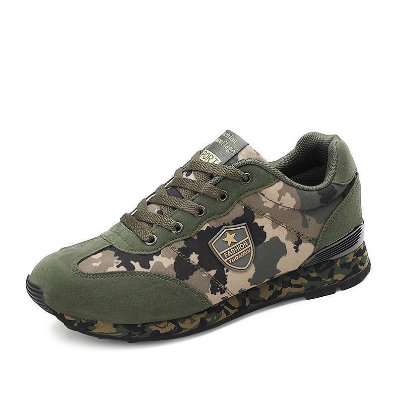 2020 autumn new camouflage running shoes men's military training outdoor marathon training shoes student sports couple shoes