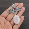 Natural Pink Opal Gemstone 925 Sterling Silver Jewelry Designer Pendant 2.67" AJP-2335