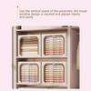 Clothes Storage Boxes Foldable Storage Box Clear Window Double Zipper Waterproof Fabric Bin For Dorm Laundry