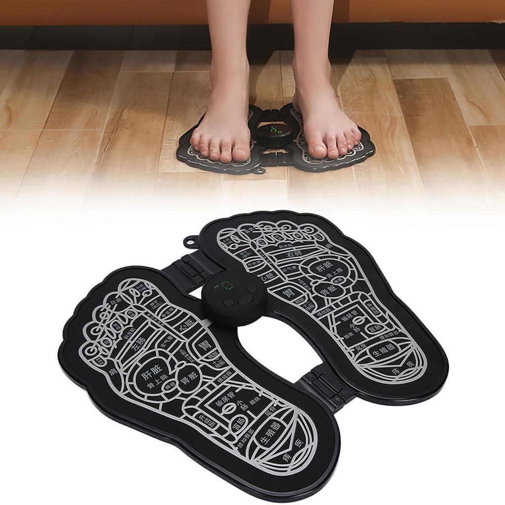 Household EMS Pulse Foot Massage Pad Muscle Pain Relief Physiotherapy Foot MassagerBattery Type