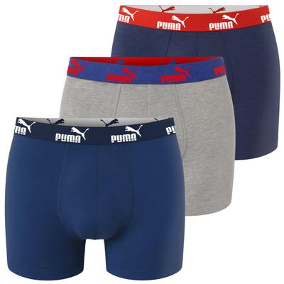 Puma Men's Boxer Briefs Sodalite Blue Cotton 3 Pack Size