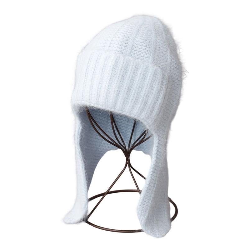 Soft Plush Ear Protections Faux Furs Cold Weather Cap Windproof Earmuffs Unisex Design Winter Earflap Hat Soft Knit Cap