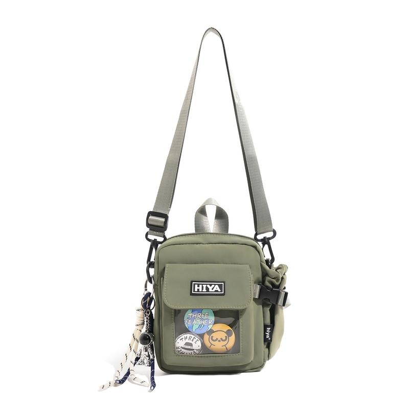 Unisex Nylon Crossbody Bag Multi Pocket Casual Shoulder Handbag for Travel Work
