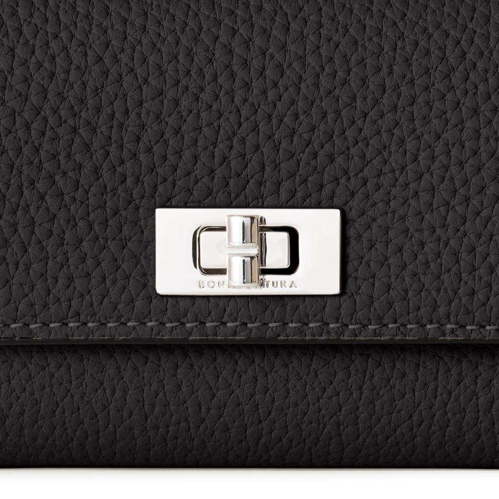 Beatrice Key Case Bottarato Leather Finest Leather Genuine Leather Present New Life Enrollment Celebration [BONAVENTURA] (Shrink Leather) [Black]