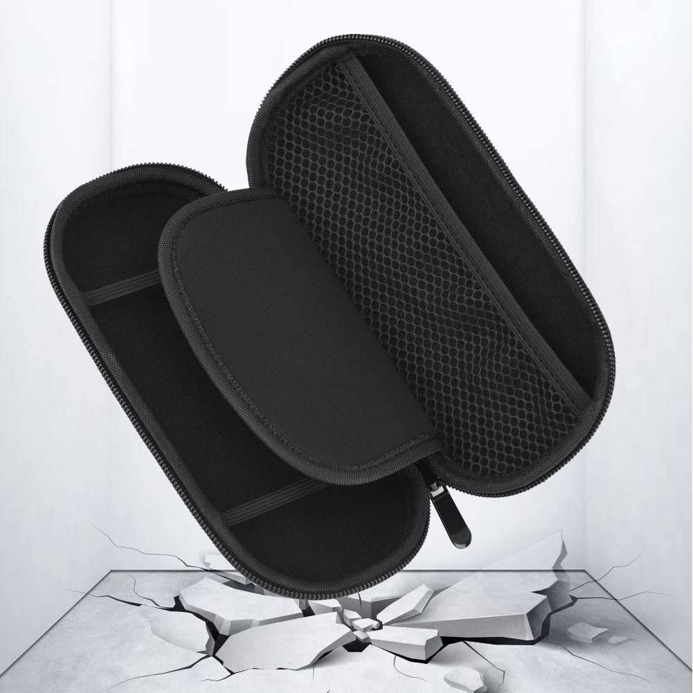 RDFJ PSVita Hard Protective Cover for PS Vita PSV Storage Case Pouch, 2000/1000/PSP, (Black)