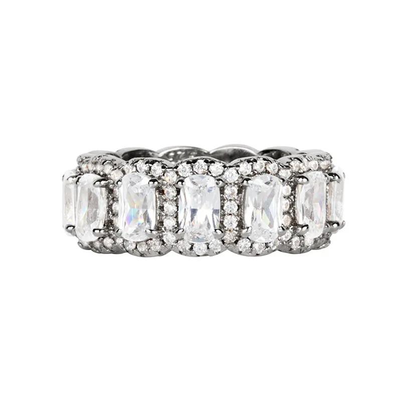 Huitan Brilliant S Ring Set with Sparkling Cubic Zirconia Luxury Wedding Jewelry Set for Women Fashionable Finger Accessories