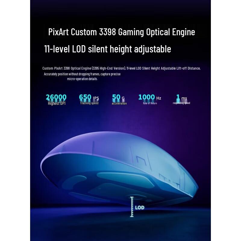 Rapoo VT9PRO Dual-Mode Lightweight Gaming Mouse