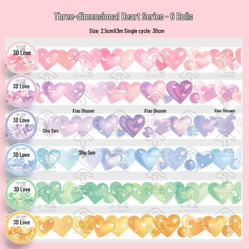 Retro Imprint Washi Tape Set: 20 Rolls, 6 Styles for Versatile Decoration