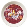 Moomin Arabia Festive Moment Plate White Perfect for Home Parties 19cm Diameter 1079548 [Official Import] - Red, Purple, Yellow, Gray, - - -