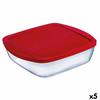Lunch Box - Ô Cuisine - Ocu - 2,2 L - Rouge - 25 X 22 X 5 Cm - 5 Unités