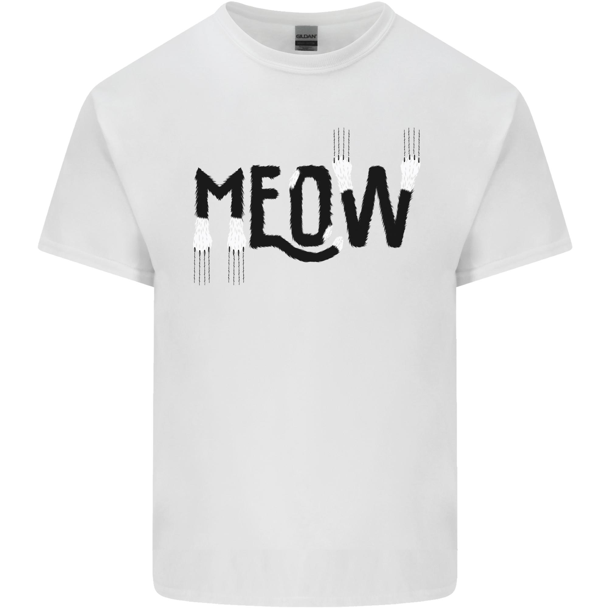Meow Funny Cat Claws Unisexs Light Cotton TShirt S