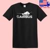 Airbus A350 Airlines Men's Black Size S-5XL