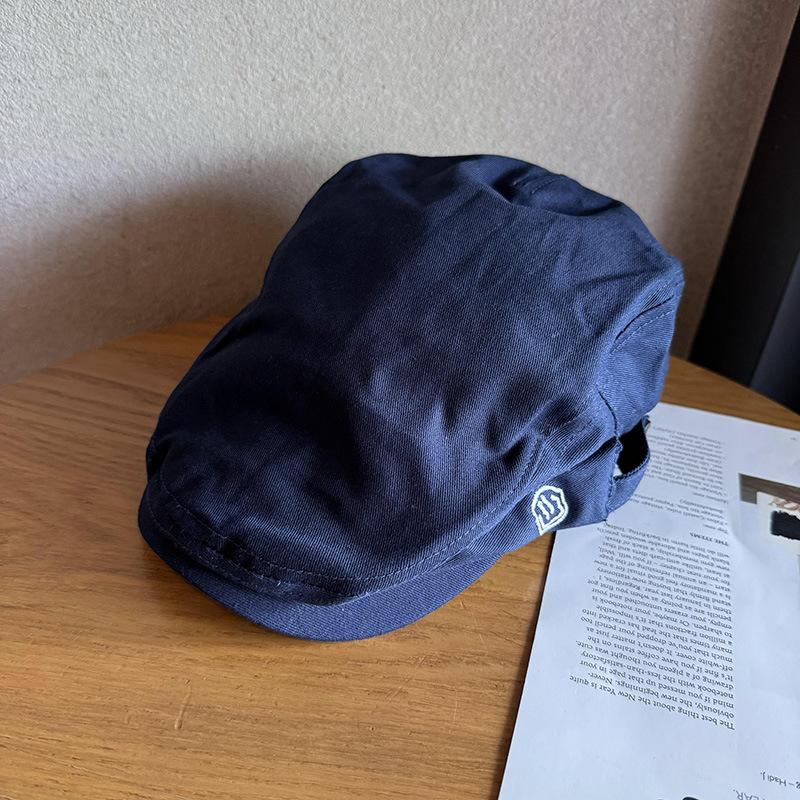 Front and back wearing beret street men and women literary and retro forward hat casual versatile painter hat short brim cap