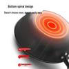 KOBACH 32cm No-Coating Fine Iron Stir-Fry Wok