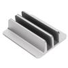 Laptop Holder Vertical 2 Slots Aluminum Alloy Adjustable Laptop Stand for Home Office Desktop Tablet Notebook