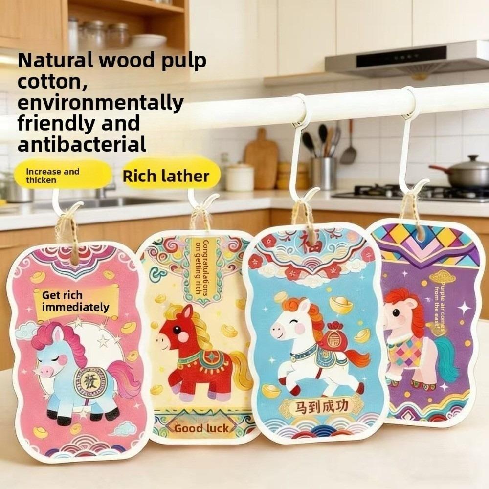 Extra Large Dishwashing Sponge Non-Scratch Wood Pulp Cleaning Sponge Soft Absorbent Cleaning Tools Kitchen Pot Brush