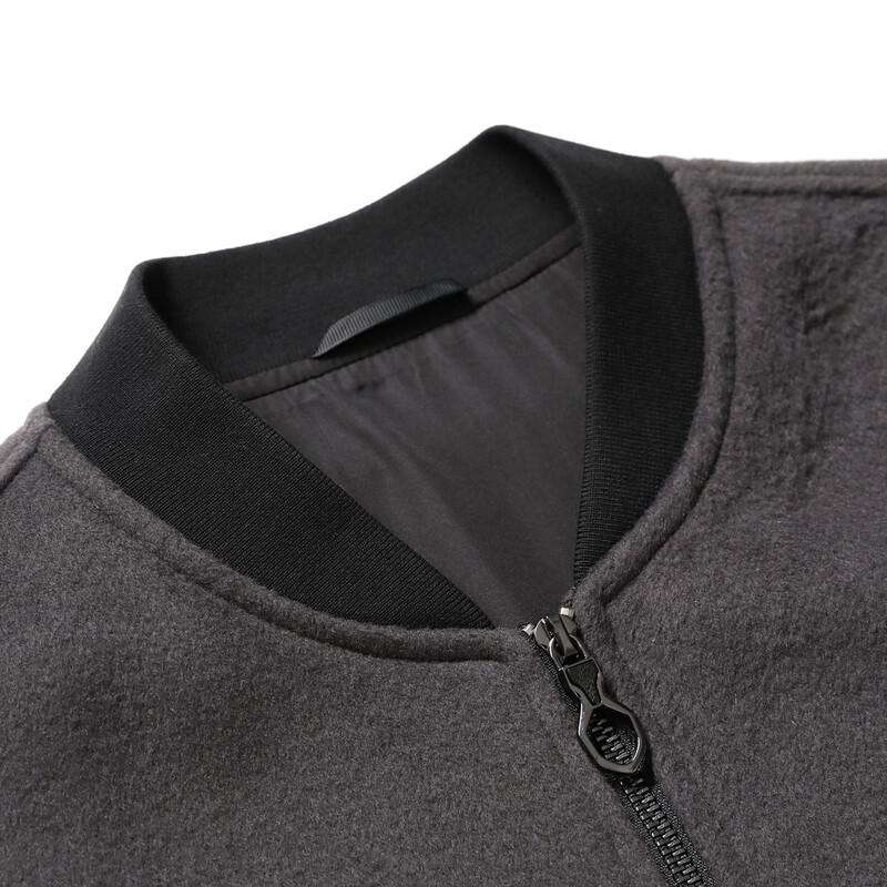 JOW Men's Wool Blend Baseball Collar Jacket