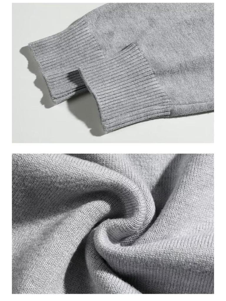 Men's V-neck Cardigan Sweater - Spring & Autumn Hong Kong Style Versatile Knitwear