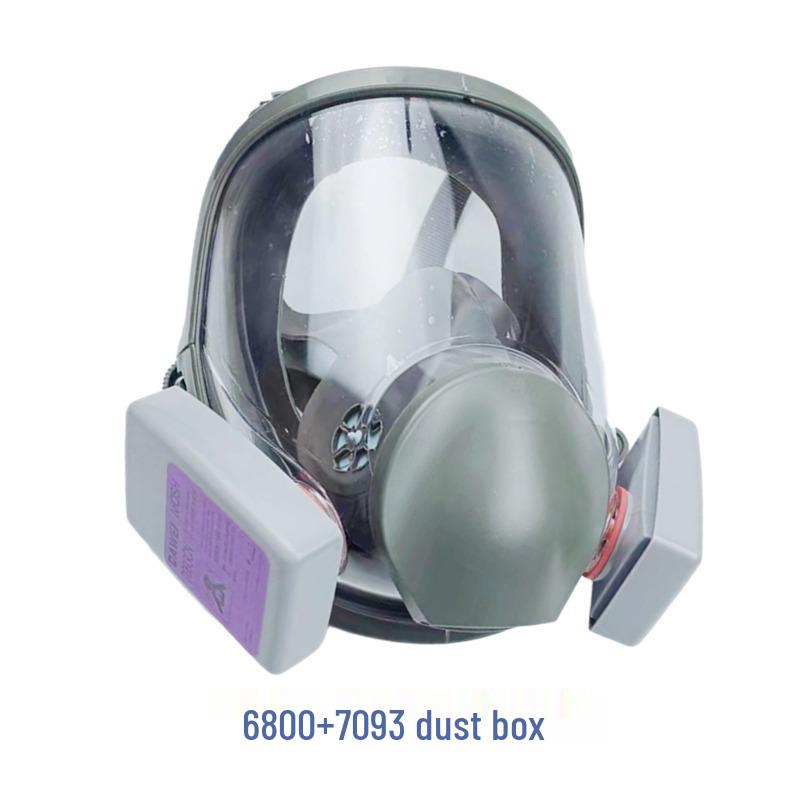 Full Face Gas Mask 6800: Protection from Dust, Chemicals, Pesticides, and Formaldehyde. Ideal for Spray Paint and Toxic Gas Safety.