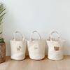 Korea 2024 Floral Embroidered Stroller & Diaper Bag - Cotton Storage for Outings