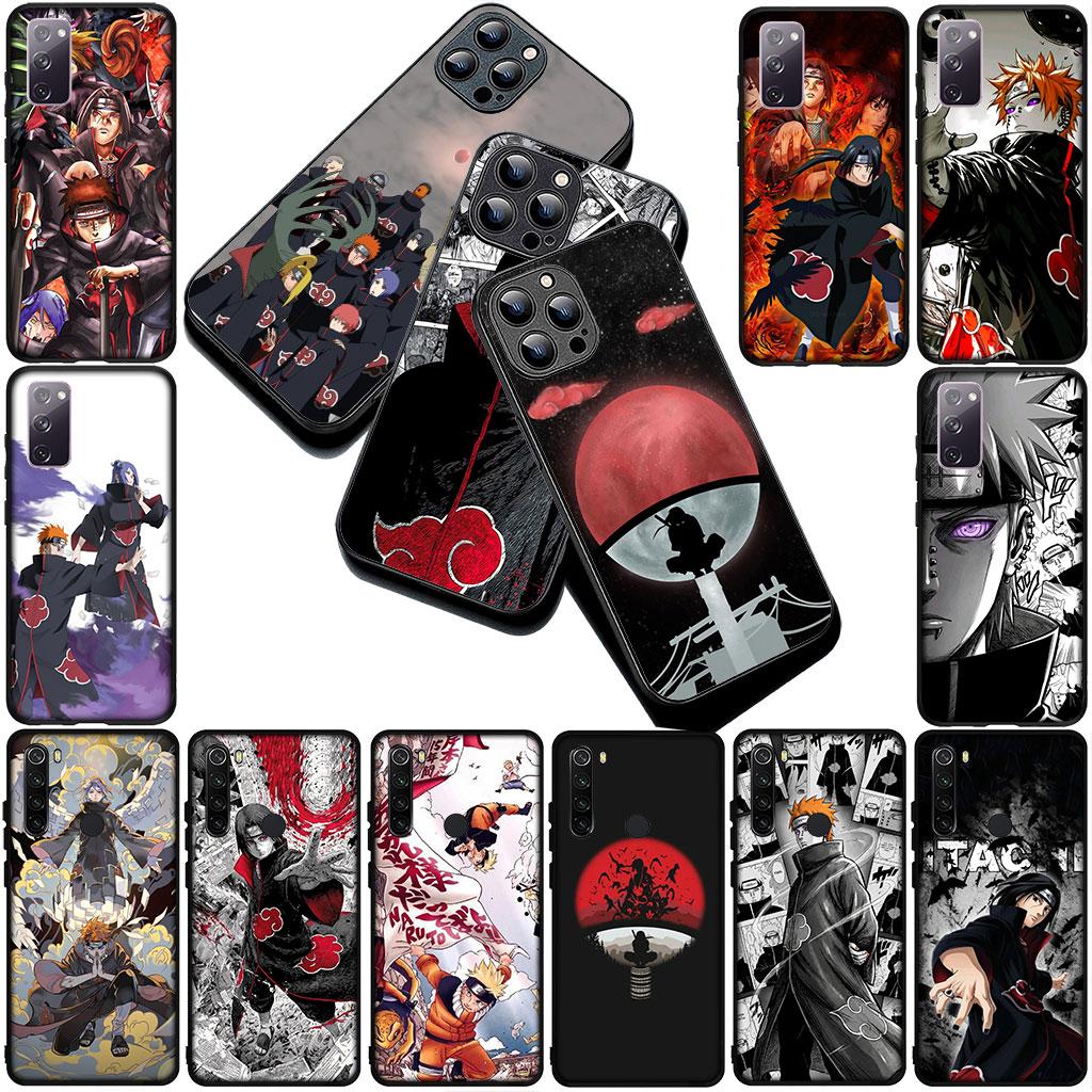 Pain Akatsuki Narutos Uchiha Itachi Silicone Phone Cover for Apple iPhone 17 Air 12 13 Pro Max Mini ProMax 7 + 8 Plus Soft Case