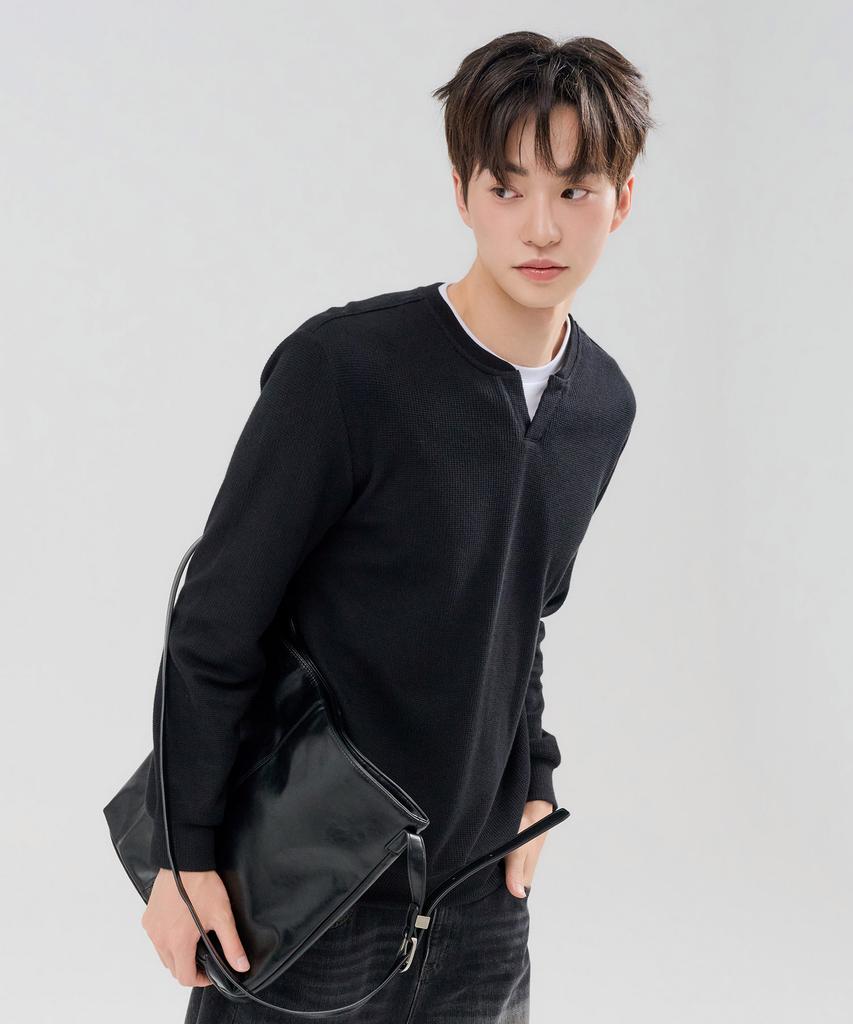 CHASECULT Men'S Layered Sweatshirt With Modified Neckline - Ferk5119B03