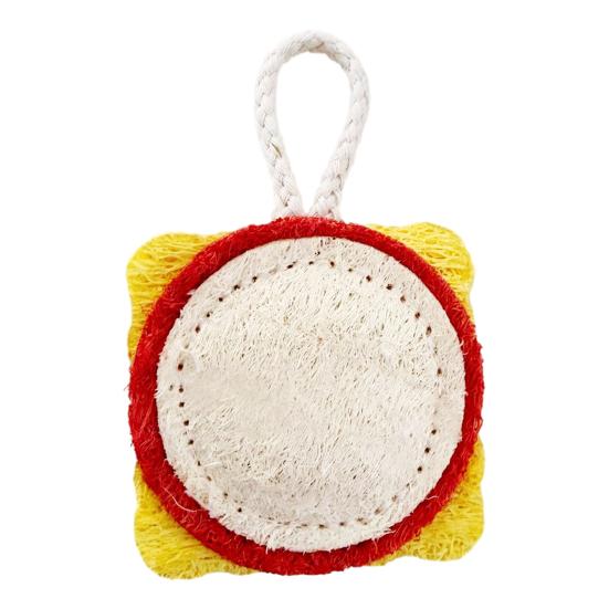 

Натуральная игрушка для кошек для грызения Игрушка с серебряной лозой и кошачьей мятой Хлеб-пицца Мочалка Игрушка для прорезывания зубов у котят для домашних кошек Снятие тревожности Безопасная чистка зубов