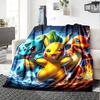 1pc Gengar Space Adventure Flannel Blanket,Ultra Soft Warm Plush Throw for Home Bedroom Bed Sofa Cover Camping Picnic Gift Y72430