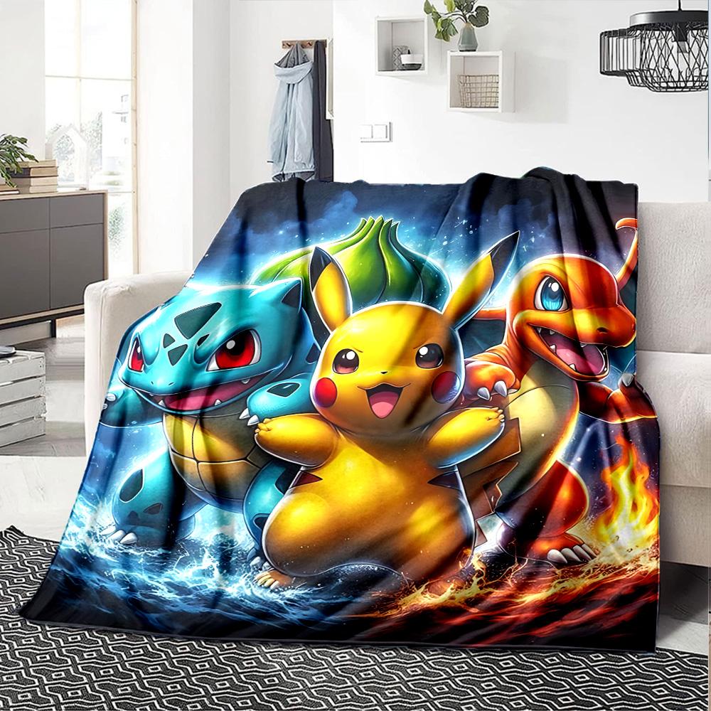 1pc Gengar Space Adventure Flannel Blanket,Ultra Soft Warm Plush Throw for Home Bedroom Bed Sofa Cover Camping Picnic Gift Y72430
