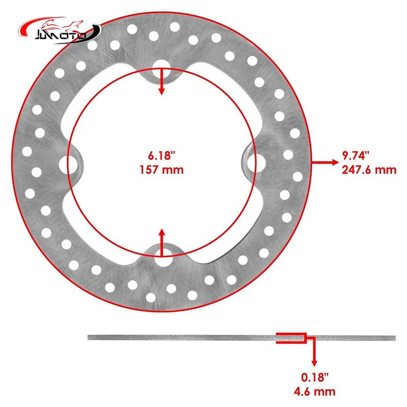 Front or Rear Brake Disc Rotor Fit for Polaris UTV RZR XP 1000/ RZR XP 4 1000 2014-21 5257196 7519792 Mobility Quad