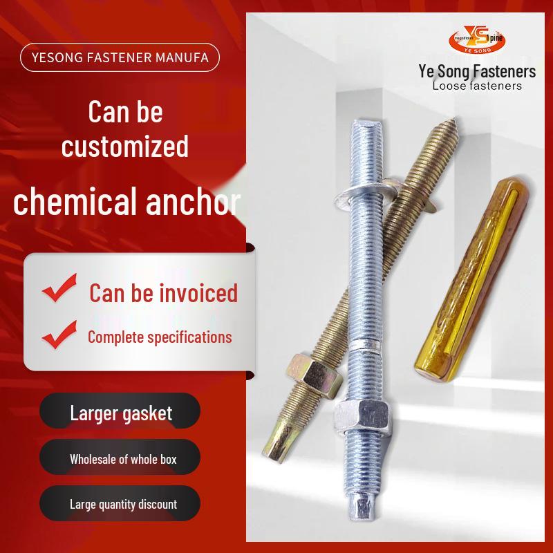 High-Strength Galvanized Chemical Anchor Bolt Set for Curtain Walls