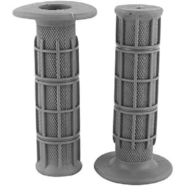 1 Pair Universal Silicone Bike Grips, Motorcross Grips, 7/8  22mm Motorcycle Handlebar Grips for Scooters, ATVs, Dirt Bikes(Grey)
