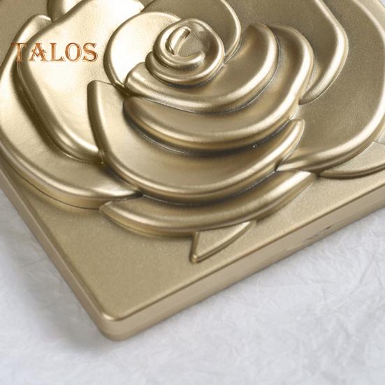 Portable Foldable Makeup Mirror Vintage Rose Double-sided Vanity Mirror High Clarity Men Women Pocket Travel Handheld Square Cosmetic Mirror